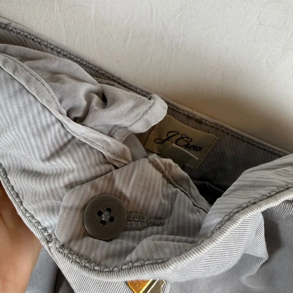 J.Crew Re-Imagined Bermuda Chino Shorts Gray Size 8